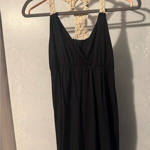 No Boundaries Black Dress with Braided Strap